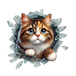 Moton Motors | Kedi Stray Araç Sticker 10 cm X 10 cm