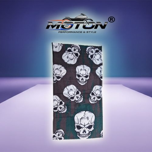 Buff Bandana Boyunluk Kahve Yeşil Kafatası