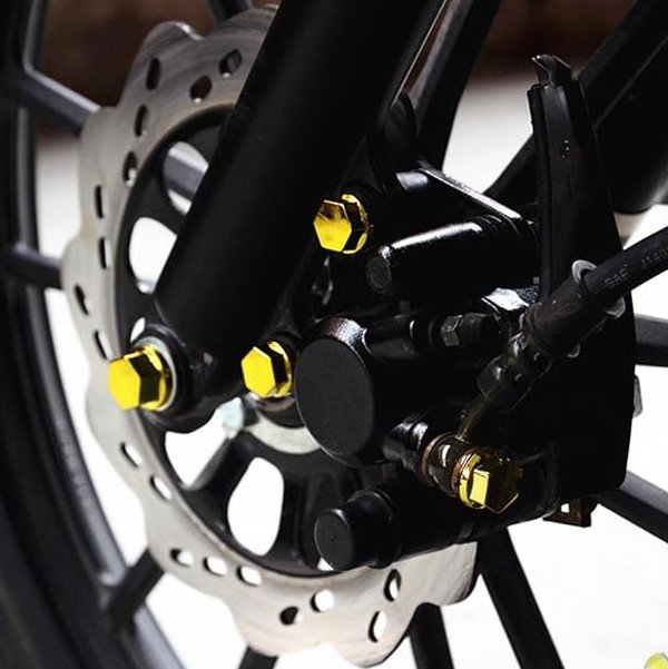 Motosiklet Cıvata Kapağı Seti 30 Adet (Gold) - Görsel 3