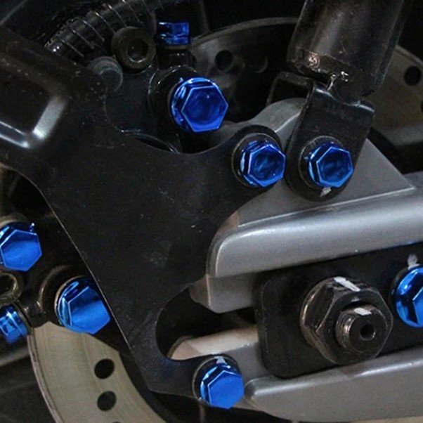 Motosiklet Cıvata Kapağı Seti 30 Adet (Gold) - Görsel 2