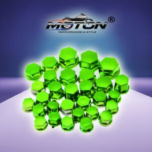 Motosiklet Cıvata Kapağı Seti 30 Adet (Yeşil)