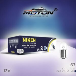 Niken 67 Ampul 12V (R5W) BA15S 10'Lu