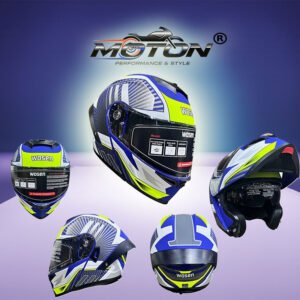 Çene Açılır Motosiklet Kaskı (Wosen WS202 A1 Matt Blue) Large Beden