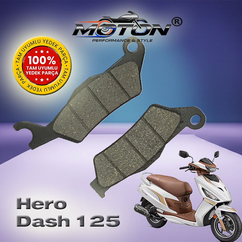Hero Dash 125 Uyumlu, Yüksek Kaliteli Ön Disk Fren Balatası