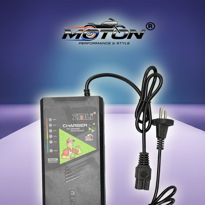 Motolux E-Vintage 72V 24AH Elektrik Motosiklet Akü Şarj Cihazı