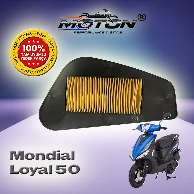 Mondial Loyal 50cc uyumlu hava filtresi
