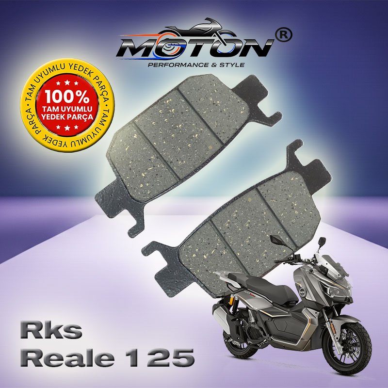 Rks Reale 125 %100 Uyumlu, Yüksek Kaliteli Arka Disk Fren Balatası