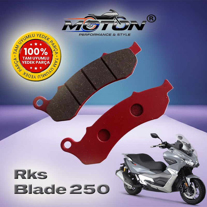 Rks Blade 250 – 350 %100 Uyumlu, Yüksek Kaliteli Arka Disk Fren Balatası