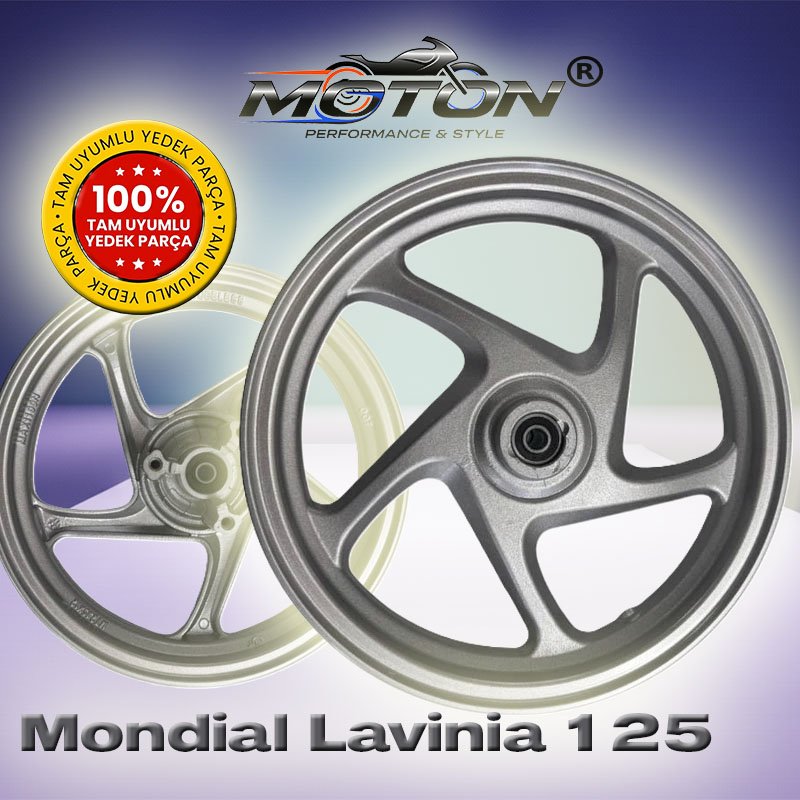 Mondial Lavinia 125 Ön Jant (12 İnç) – Gri