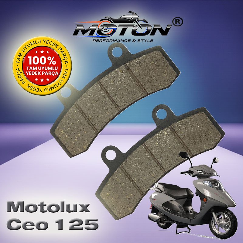 Motolux Ceo 125 %100 Uyumlu, Yüksek Kaliteli Ön Disk Fren Balatası