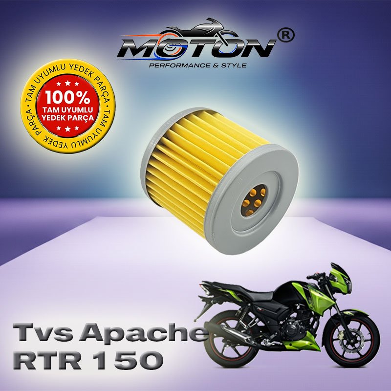 TVS Apache RTR 150 Uyumlu Yağ Filtresi – Apache 150 / 180