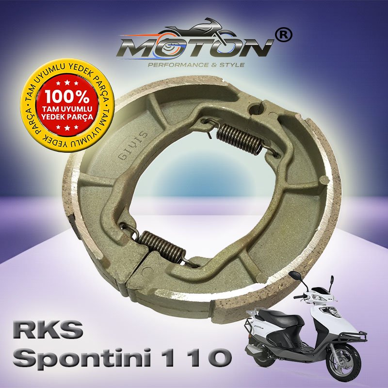 Rks Spontini 110 Arka Fren Balatası Kampana Tipi Yüksek Performans