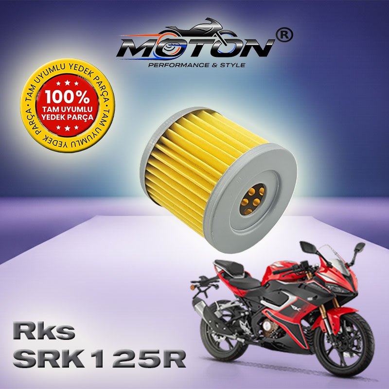 QJ Motor RKS SRK 125R Uyumlu Yağ Filtresi – SRK 125 R / 125 S Motor Yağ Filtresi (2023 – 2026)