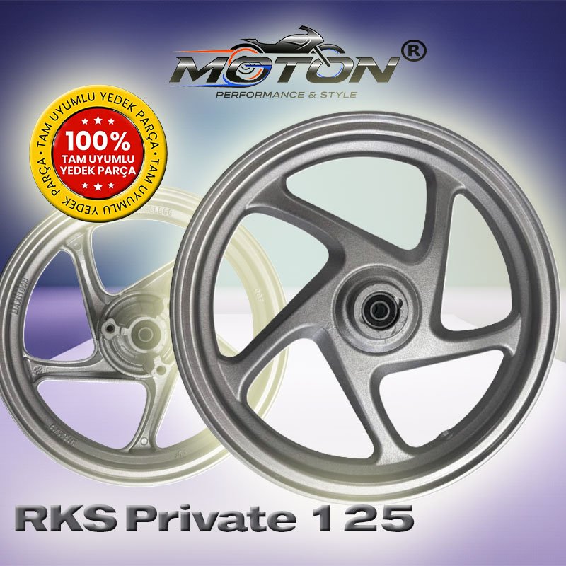 RKS Private 125 Ön Jant (12 İnç) – Gri