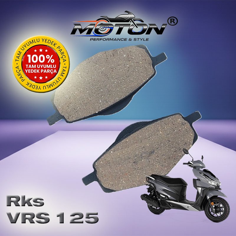 Rks VRS 125 %100 Uyumlu, Yüksek Kaliteli Arka Disk Fren Balatası