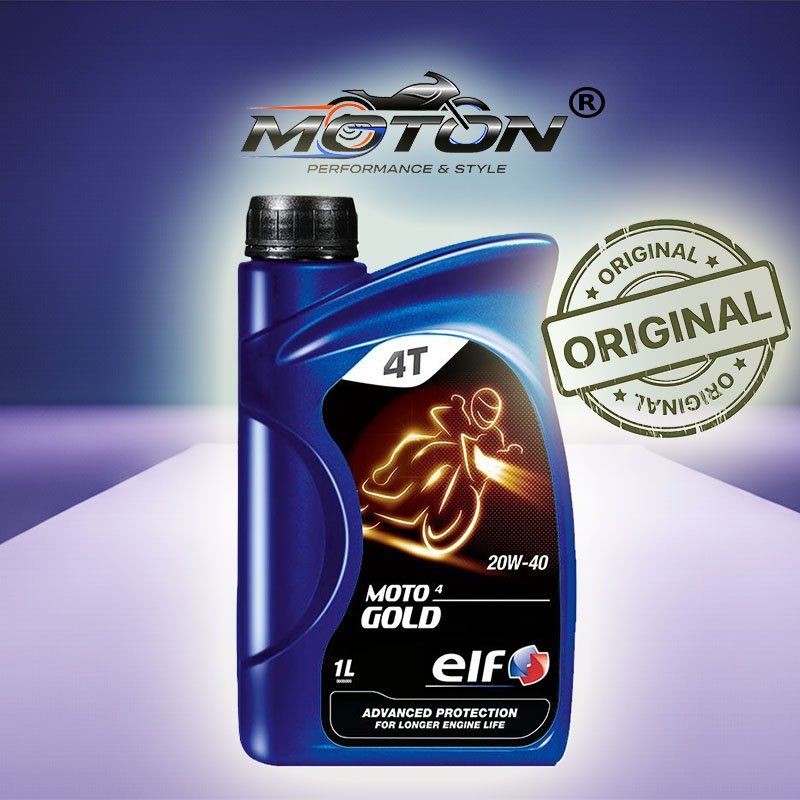 Elf Moto 4 Gold 20W-40 4T 1 Litre Mineral Motosiklet Motor Yağı (JASO MA2 / API SN)