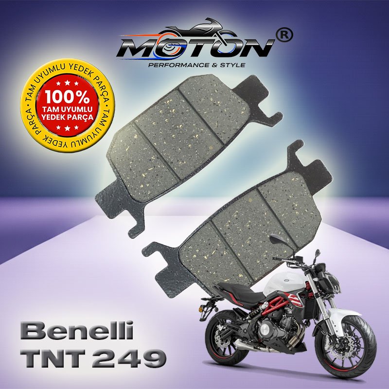 Benelli TNT 249 %100 Uyumlu, Yüksek Kaliteli Arka Disk Fren Balatası