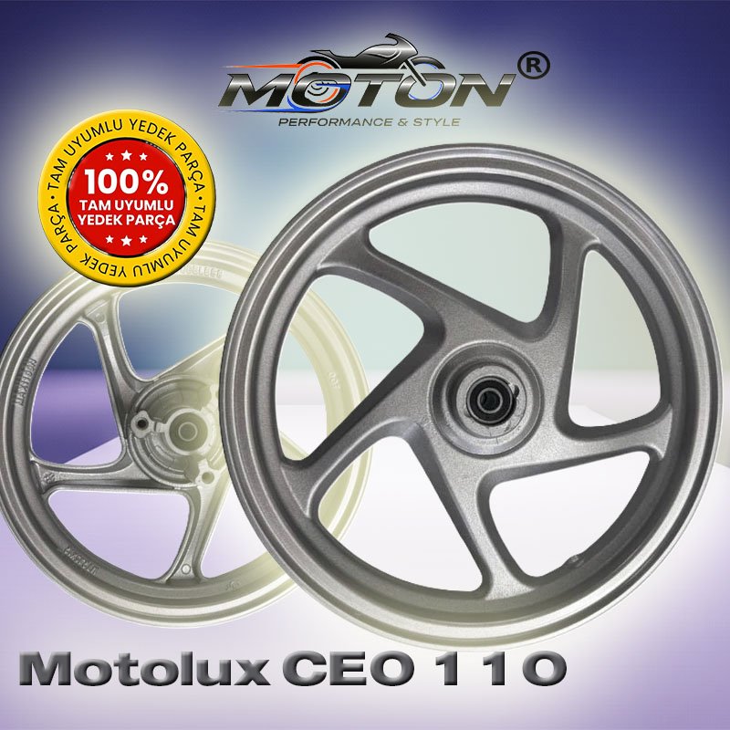 Motolux Ceo 110 Ön Jant (12 İnç) – Gri