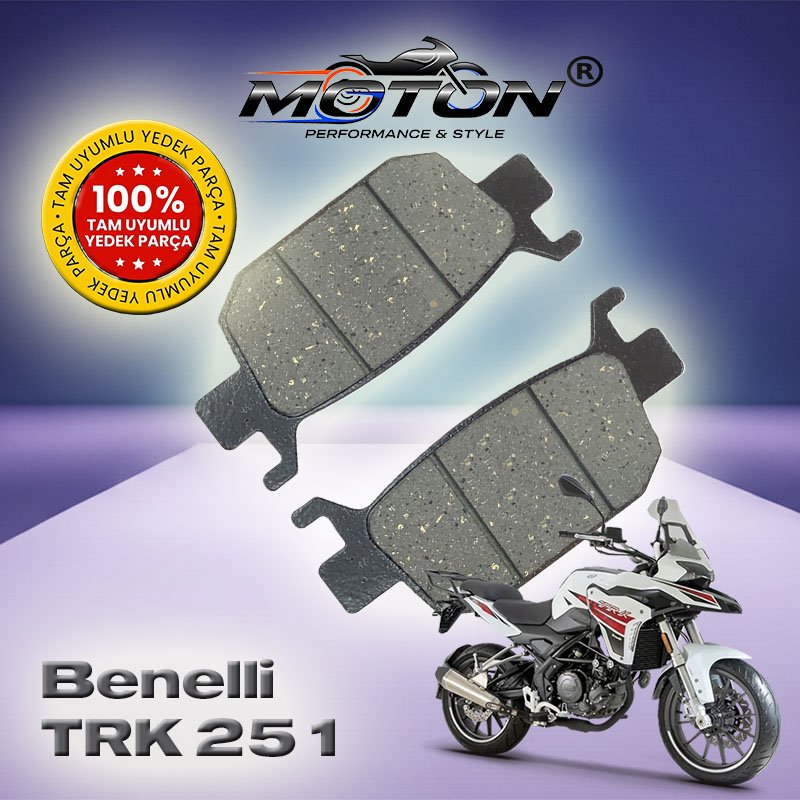 Benelli TRK 251 %100 Uyumlu, Yüksek Kaliteli Arka Disk Fren Balatası