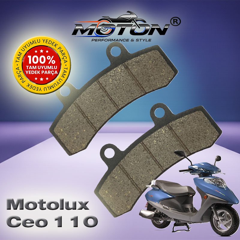 Motolux Ceo 110 %100 Uyumlu, Yüksek Kaliteli Ön Disk Fren Balatası