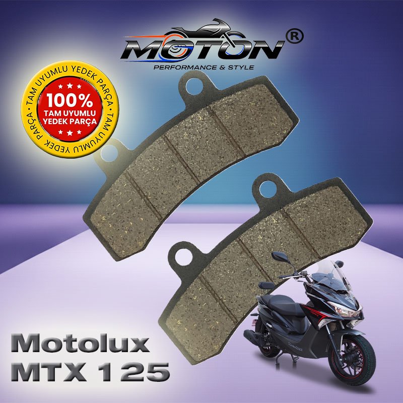 Motolux MTX 125 %100 Uyumlu, Yüksek Kaliteli Ön Disk Fren Balatası