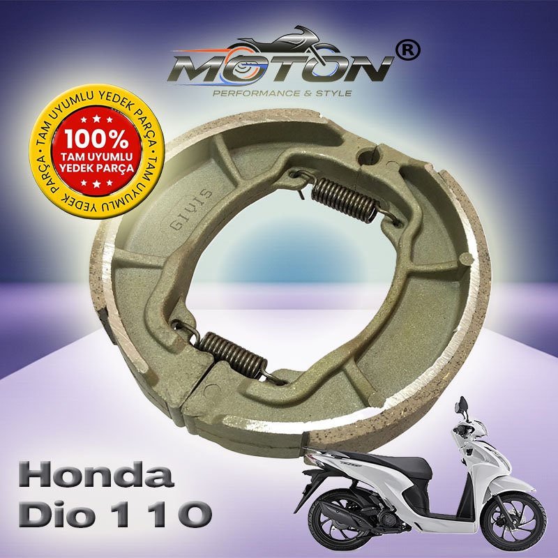 Honda Dio 110 Arka Fren Balatası Kampana Tipi Yüksek Performans