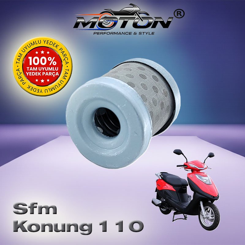 Sfm Konung 110 Tam Uyumlu Yüksek Performanslı Motosiklet Yağ Filtresi