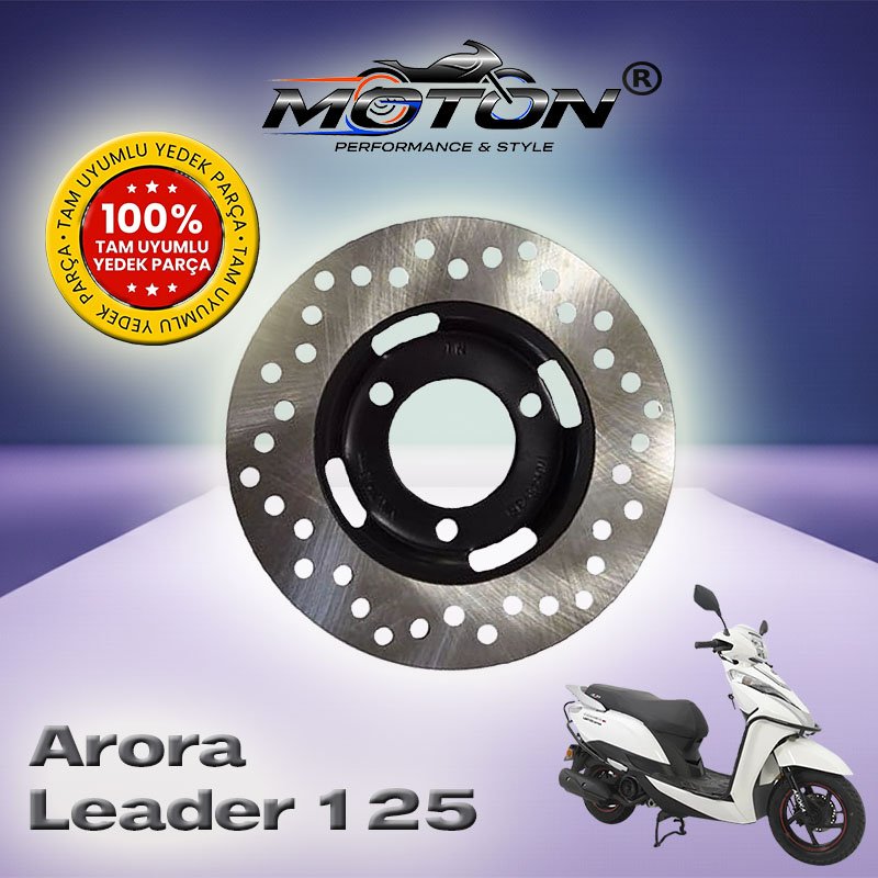 Arora Leader 125 Arka Fren Diski Çanaklı Model (180x48x3.5 mm)