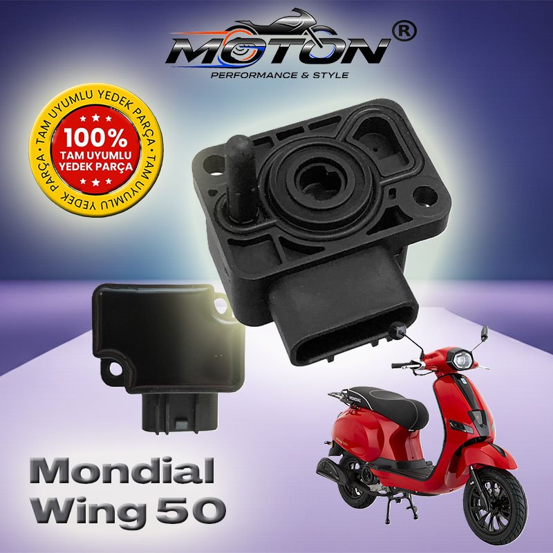 Mondial Wing 50i Tam Uyumlu Gaz Kelebek Sensörü (TPS) 2 Vidalı