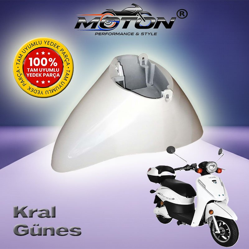 Kral Güneş Elektrikli Bisiklet Ön Çamurluk (Beyaz)