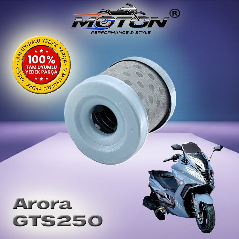 Arora GTS 250 Tam Uyumlu Yüksek Performanslı Motosiklet Yağ Filtresi