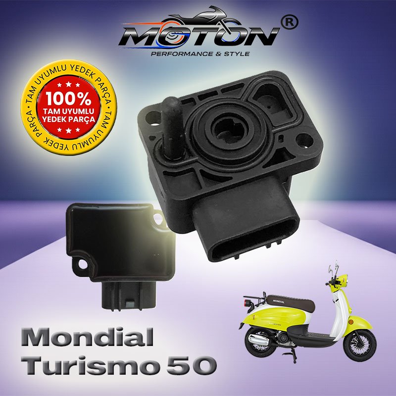 Mondial Turismo 50 Tam Uyumlu Gaz Kelebek Sensörü (TPS) 2 Vidalı
