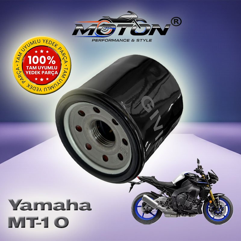 Yamaha MT-10 Uyumlu Yağ Filtresi – Yüksek Performans Muadil Filtre (HF204 / 1WD Uyumlu)
