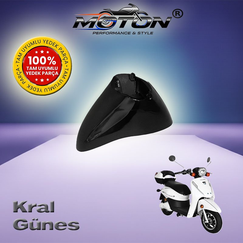 Kral Güneş Elektrikli Bisiklet Ön Çamurluk (Siyah)