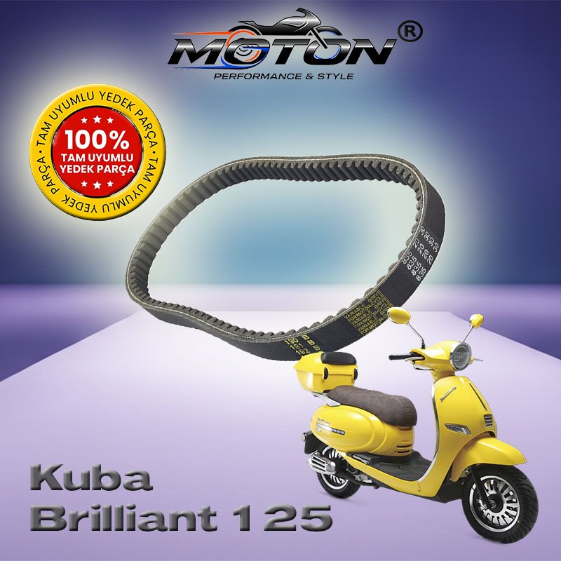 Kuba Brilliant 125 Varyatör Kayışı – Dayanıklı Güçlendirilmiş Yapılı Tayland Üretimi