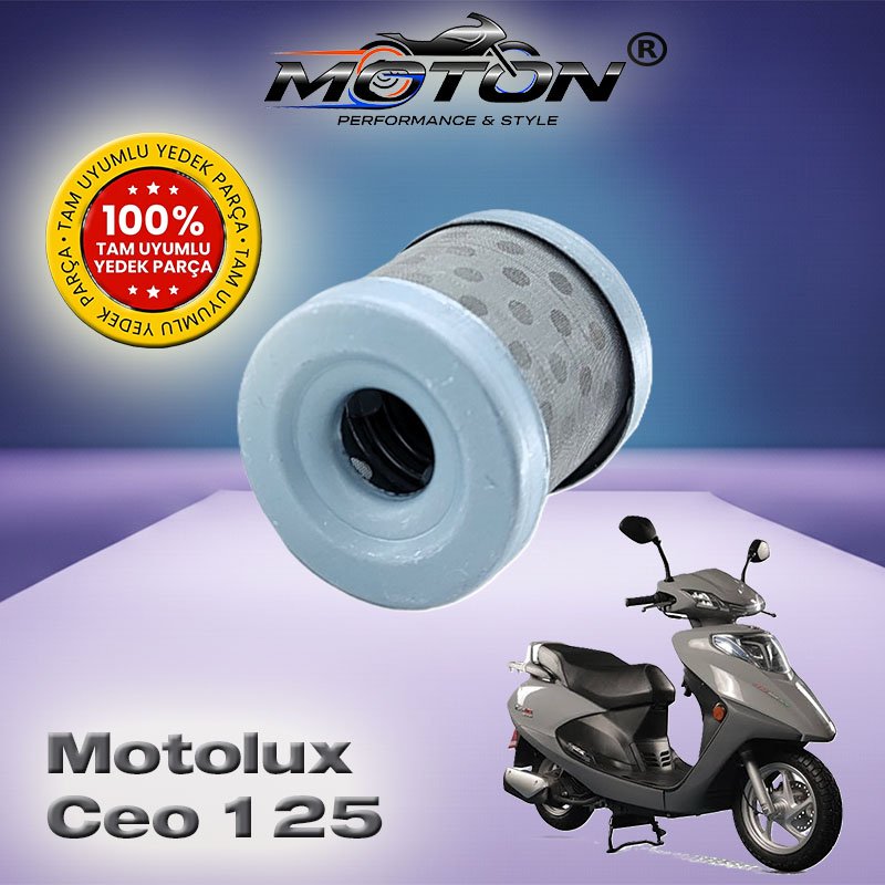 Motolux Ceo 125 Tam Uyumlu Yüksek Performanslı Motosiklet Yağ Filtresi