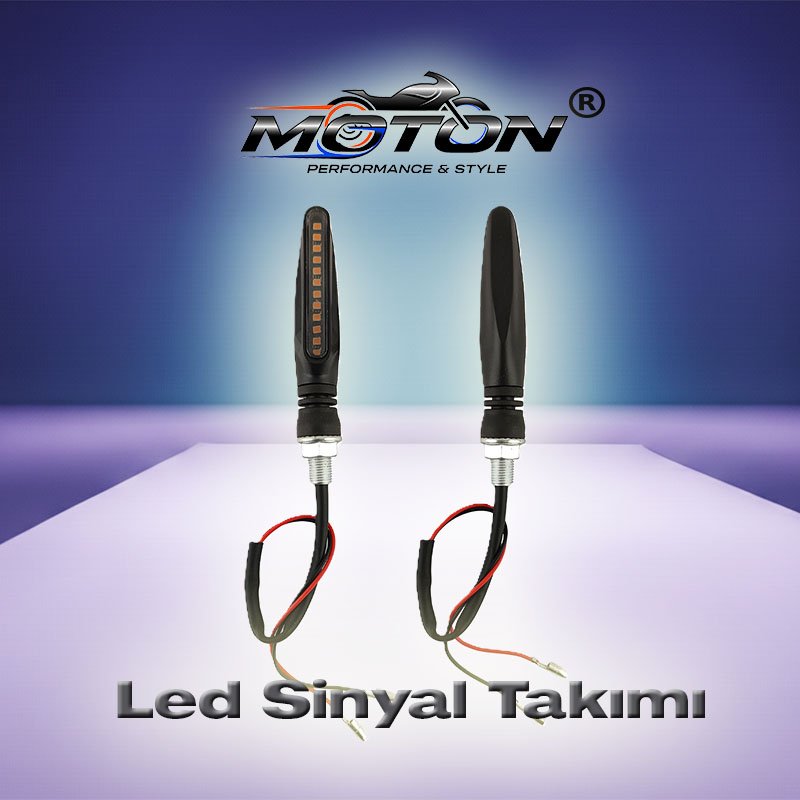 Motosiklet Mini Boy LED Sinyal Lambası Takımı (2 Adet)