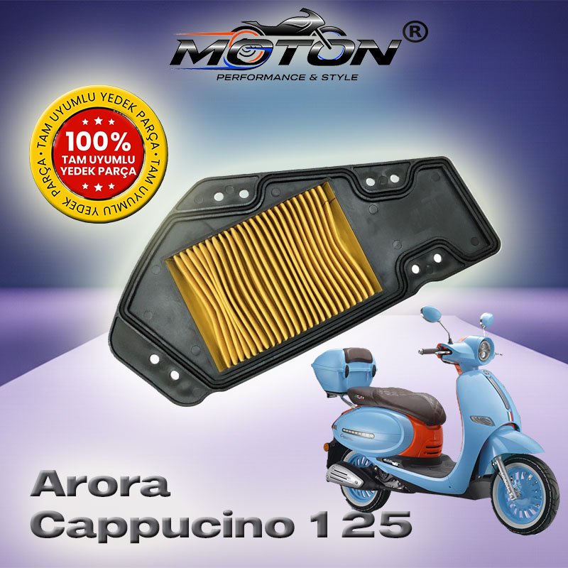 Arora Cappucino 125 Tam Uyumlu Yüksek Performanslı Hava Filtresi