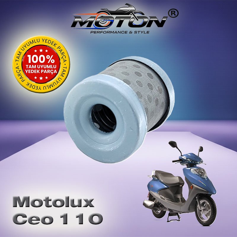 Motolux Ceo 110 Tam Uyumlu Yüksek Performanslı Motosiklet Yağ Filtresi