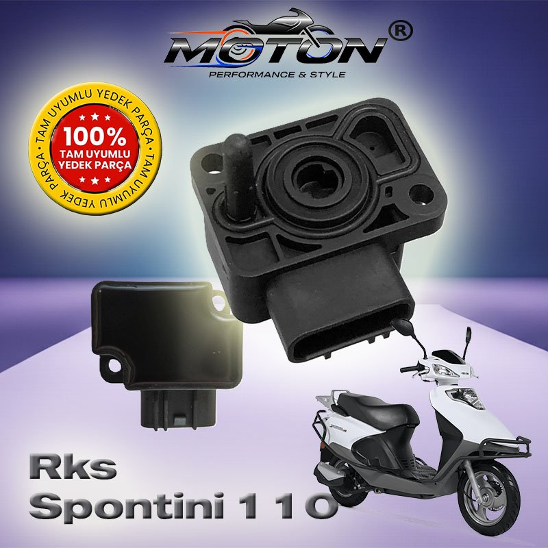 RKS Spontini 110 Tam Uyumlu Gaz Kelebek Sensörü (TPS) Yeni Model 2 Vidalı