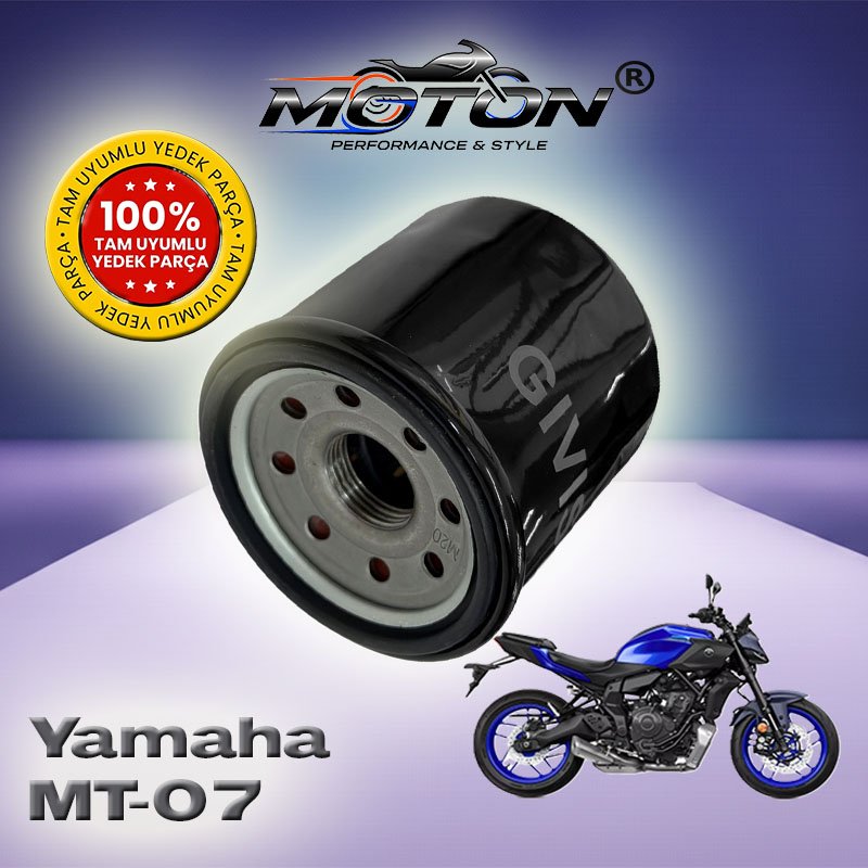 Yamaha MT-07 Uyumlu Yağ Filtresi – Yüksek Performans Muadil Filtre (HF204 / 1WD Uyumlu)