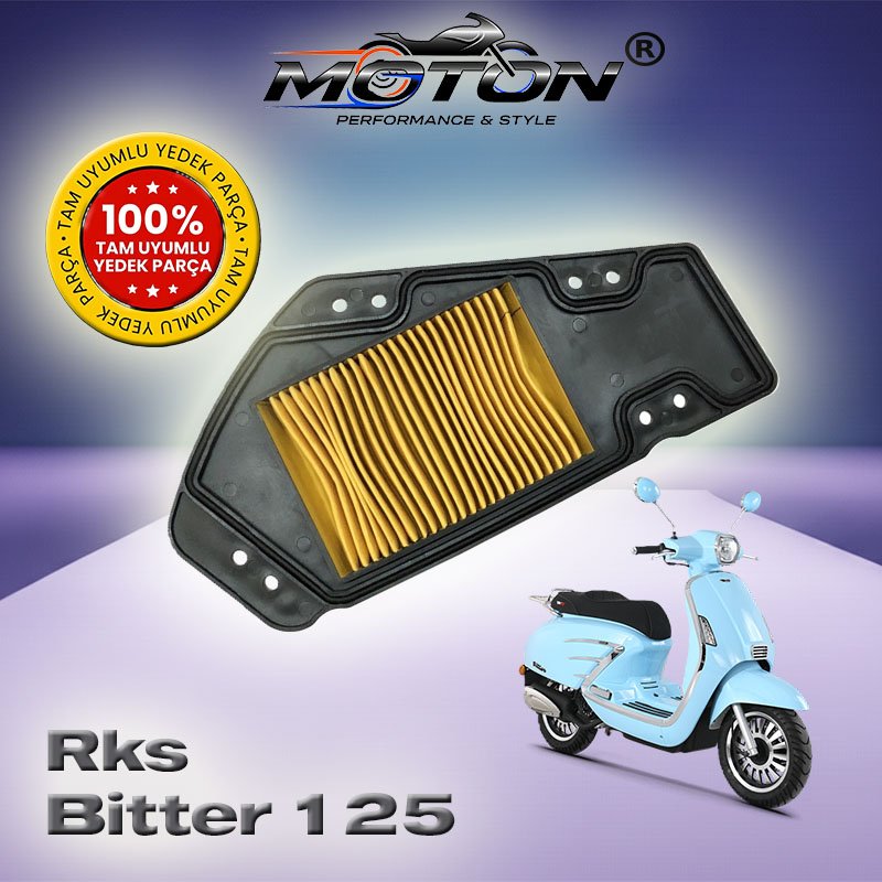 Rks Bitter 125  Tam Uyumlu Yüksek Performanslı Hava Filtresi