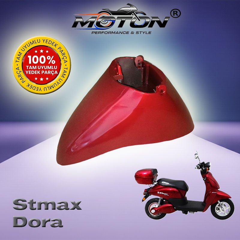 Stmax Dora Elektrikli Bisiklet Ön Çamurluk (Kırmızı)