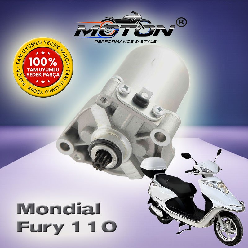 Mondial Fury 110 Uyumlu Marş Motoru A Kalite