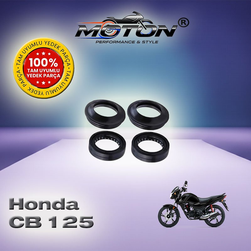 Honda CB 125 Ön Amortisör Keçesi 4’lü Takım (Yağ + Toz Keçesi Seti)
