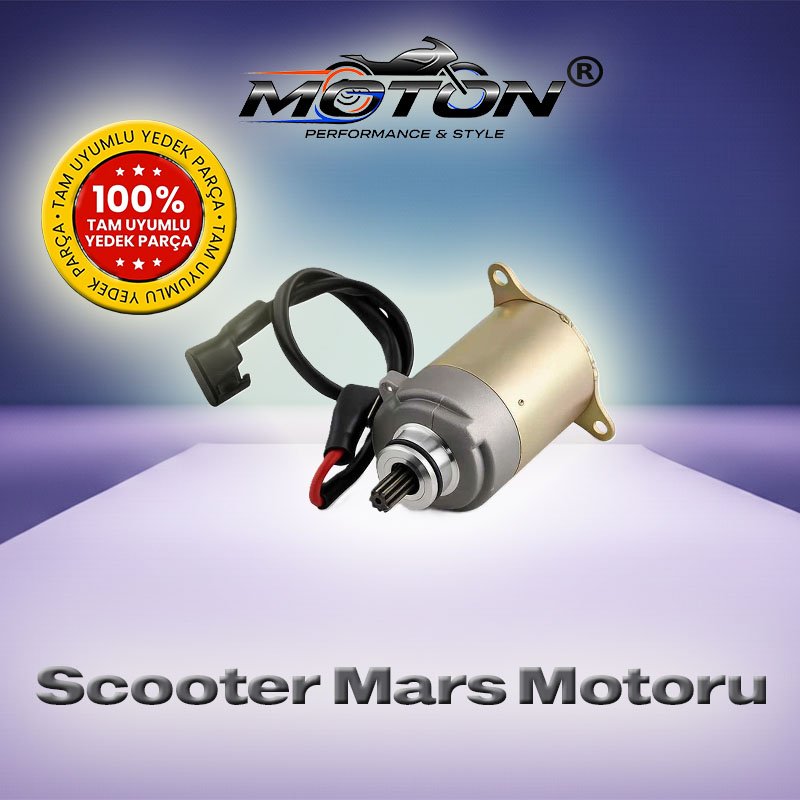 Scooter 125cc 150cc Marş Motoru Komple Kablolu (GY6 Blok)