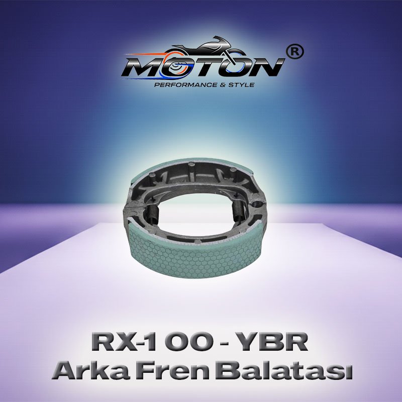 150cc Scooter – RX-100 – YBR Uyumlu Arka Fren Balatası Kampana (Yeşil)