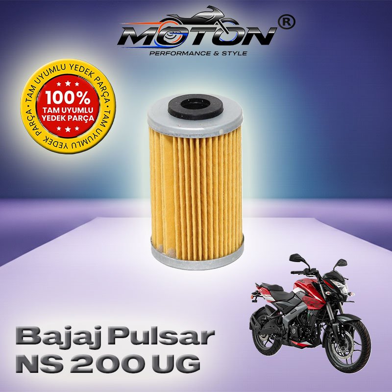 Bajaj Pulsar NS 200 UG – UG2 Uyumlu Yağ Filtresi – A Kalite (Ters Maşalı Modeller)