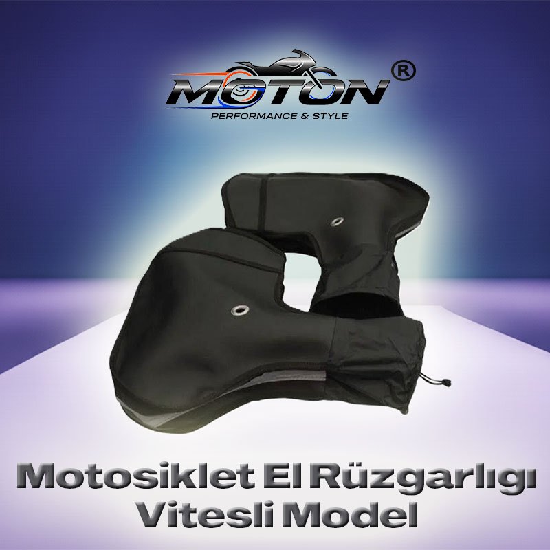 Motosiklet El Rüzgarlığı Vitesli Model – Su Ve Soğuk Geçirmez Elcik Koruma Kılıfı (Siyah)