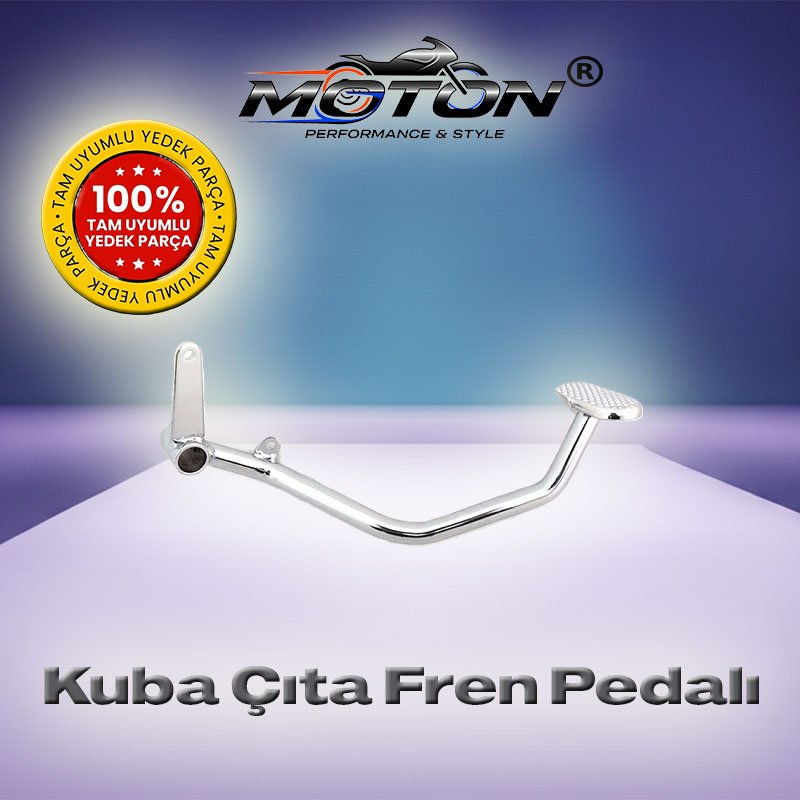 Kuba Çıta R Arka Fren Kolu Pedalı Krom CG 100-125-150cc Uyumlu